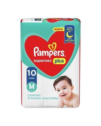 Punto de Salud Pampers - supersec plus m x 10 oferta