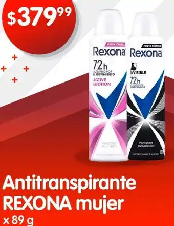 Supermercados Buenos Días Rexona Antitranspirante Mujer 89g oferta