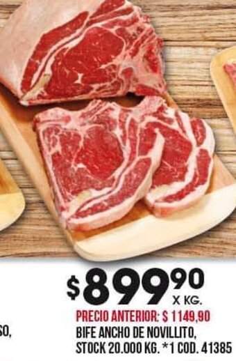 Coto Bife Ancho de Novillito oferta