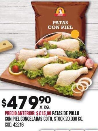 Coto Patas de Pollo con Piel Congeladas Coto oferta