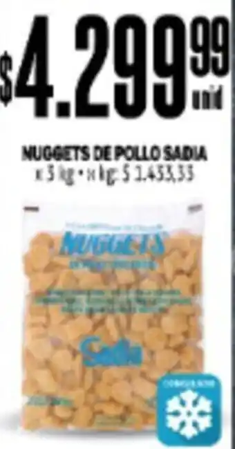 Makro Nuggets de Pollo Sadia oferta