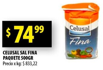 Punto Mayorista Celusal Sal Fina Paquete 500g oferta