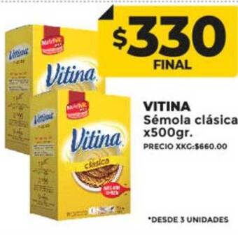 Supermayorista Vital Vitina sémola clásica oferta