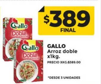 Supermayorista Vital Gallo arroz doble oferta