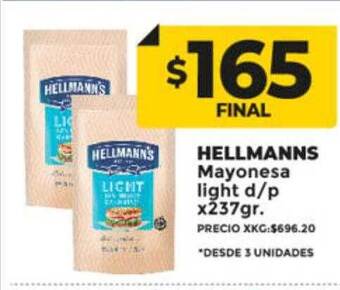 Supermayorista Vital Hellmanns mayonesa oferta