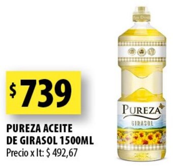 Punto Mayorista Pureza Aceite de Girasol 1500ml oferta