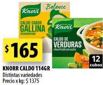Punto Mayorista Knorr Caldo 114g oferta