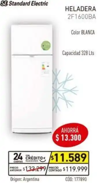 Musimundo SE Standard Electric Heladera 328L oferta