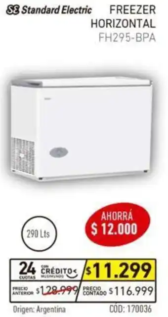 Musimundo SE Standard Electric Freezer Horizontal 290L oferta