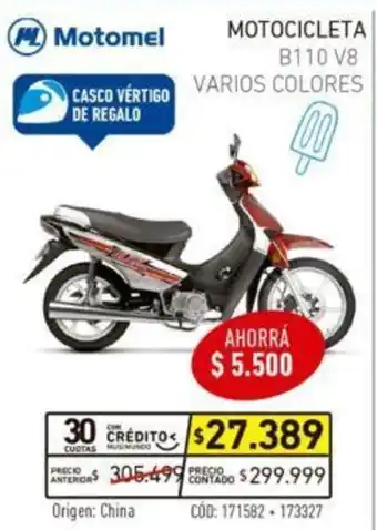 Musimundo Motomel Motocicleta oferta