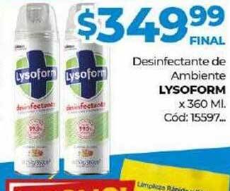 Diarco Desinfectante de ambiente lysoform oferta