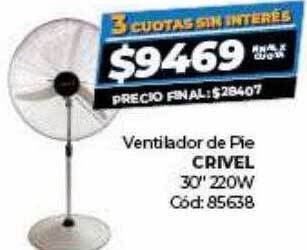 Diarco Ventilador de pie crivel 30 oferta