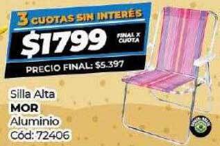 Diarco Silla alta mor aluminio oferta