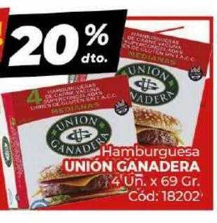 Diarco Hamburguesa unión ganadera oferta