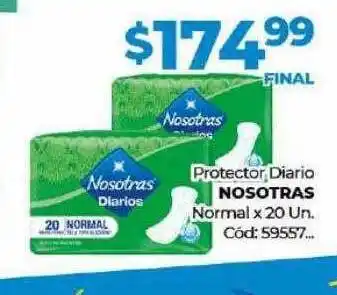 Diarco Protector diarios nosotras normal x 20 oferta