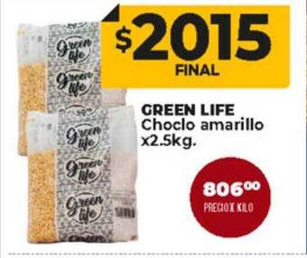 Supermayorista Vital Green life choclo amarillo oferta