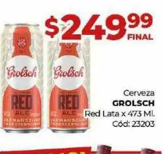 Diarco Cerveza grolsch red lata oferta