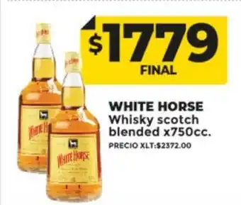 Supermayorista Vital White horse whisky scotch blended x750cc oferta