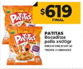 Supermayorista Vital Patitas bocaditos pollo oferta