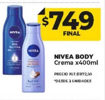 Supermayorista Vital Nivea body crema oferta