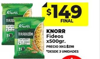 Supermayorista Vital Knorr fideos oferta