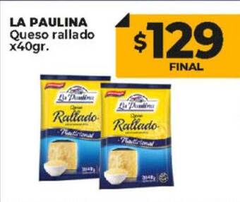 Supermayorista Vital La paulina queso rallado oferta