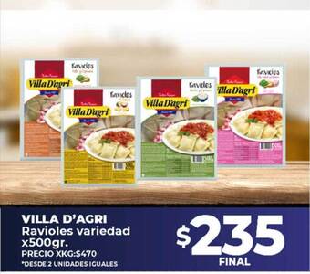 Supermayorista Vital Villa d'agri ravioles variedad oferta