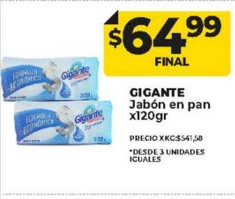 Supermayorista Vital Gigante jabón en pan oferta