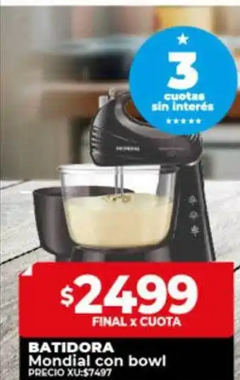 Supermayorista Vital Batidora mondial con bowl precio oferta