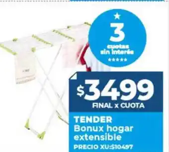 Supermayorista Vital Tender bonux hogar extensible precio oferta