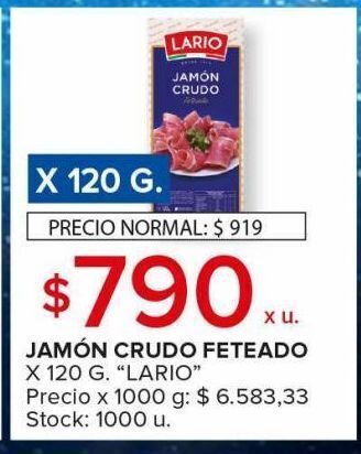 Carrefour Maxi Jamón crudo feteado oferta