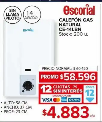 Carrefour Maxi Calefon escorial oferta