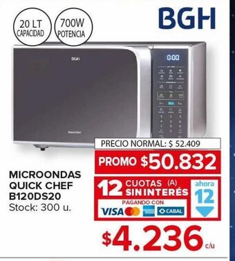 Carrefour Maxi Microondas bgh oferta