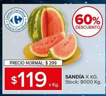 Carrefour Maxi Sandía oferta