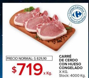 Carrefour Maxi Carré de cerdo con hueso congelado oferta