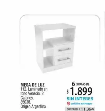 Authogar Mesa de luz oferta