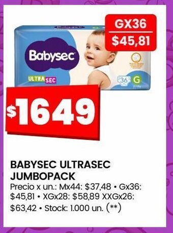 Changomas Pañales babysec oferta