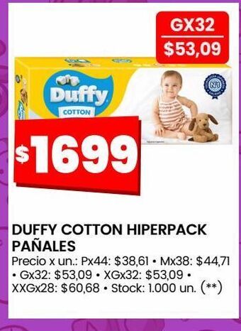 Changomas Pañales duffy cotton oferta