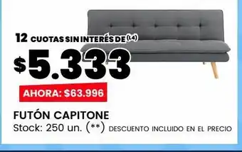 Changomas Futón capitone oferta