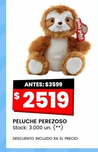 Changomas Peluche perezoso oferta