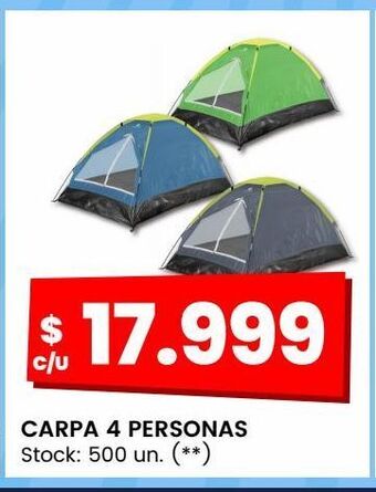 Changomas Carpa 4 personas oferta