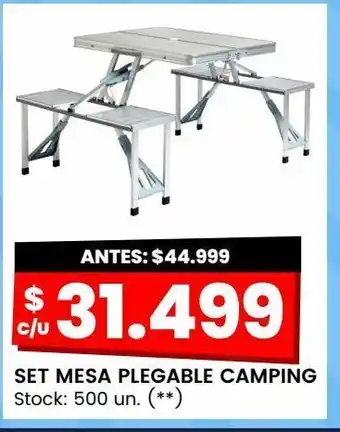 Changomas Mesa plegable camping oferta