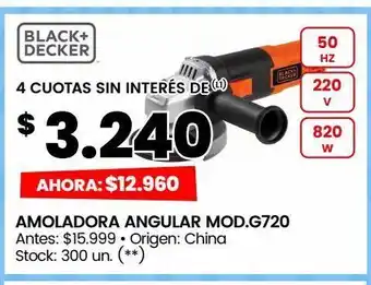 Changomas Amoladora black & decker oferta