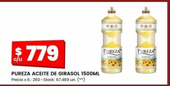 Changomas Aceite de girasol pureza 1500ml oferta