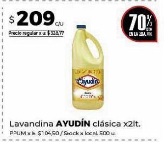 Disco Lavandina ayudin 2lt oferta