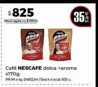 Disco Cafe nescafé dolca + aroma 170g oferta
