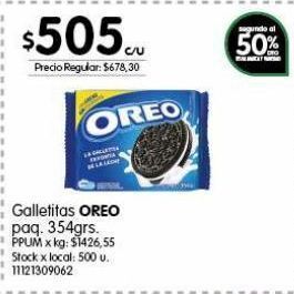 Jumbo Galletas oreo 354g oferta