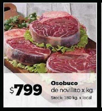 Disco Osobuco de novillito x kg oferta