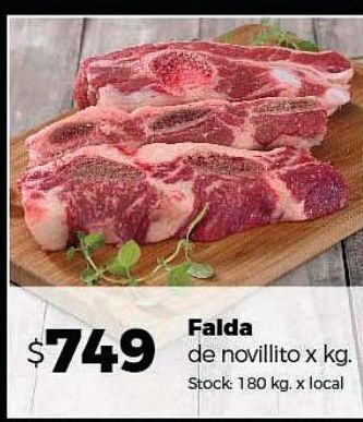 Disco Falda de novillito x kg oferta