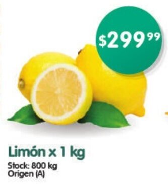 Supermercados Buenos Días Limón x 1kg oferta